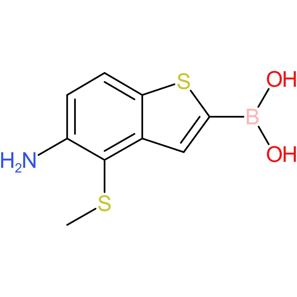 5-amino-4-(methylthio)benzothiophene-2-boronic acid