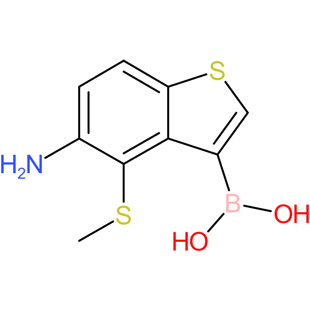 5-amino-4-(methylthio)benzothiophene-3-boronic acid
