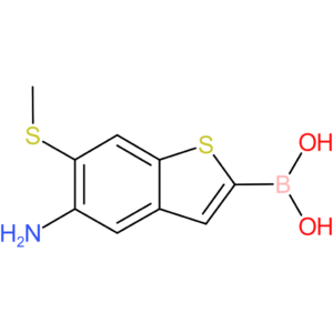5-amino-6-(methylthio)benzothiophene-2-boronic acid