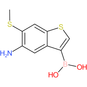 5-amino-6-(methylthio)benzothiophene-3-boronic acid