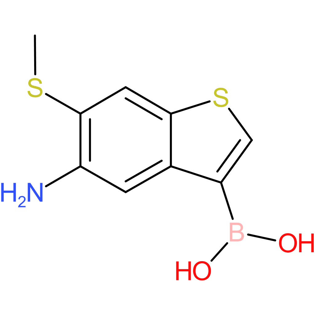5-amino-6-(methylthio)benzothiophene-3-boronic acid