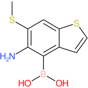 5-amino-6-(methylthio)benzothiophene-4-boronic acid