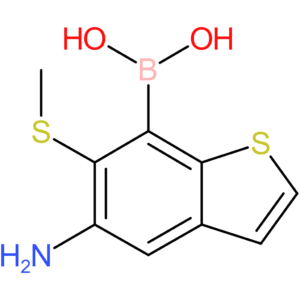 5-amino-6-(methylthio)benzothiophene-7-boronic acid