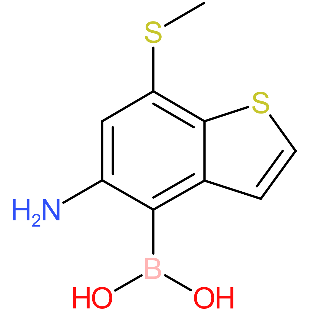 5-amino-7-(methylthio)benzothiophene-4-boronic acid