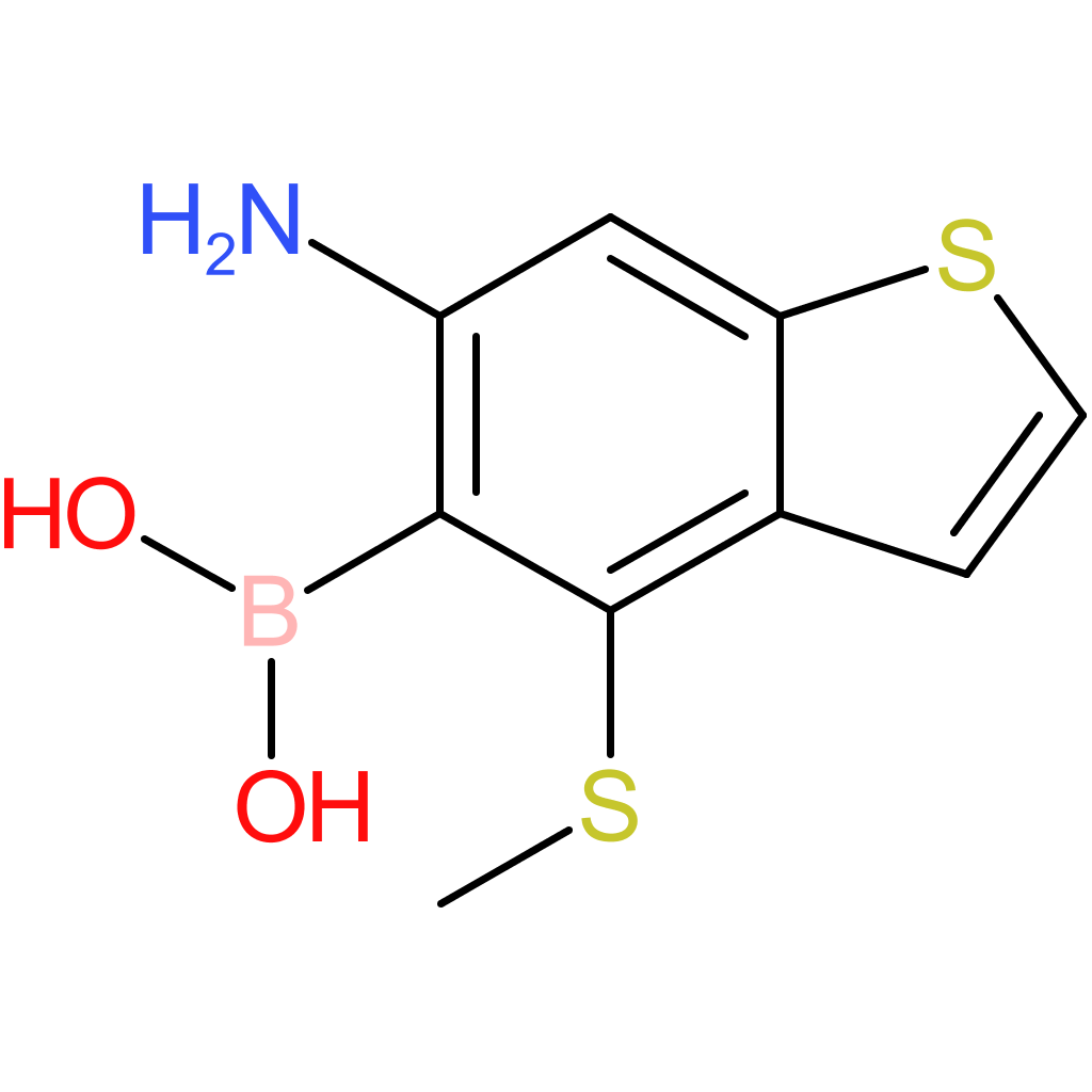 6-amino-4-(methylthio)benzothiophene-5-boronic acid