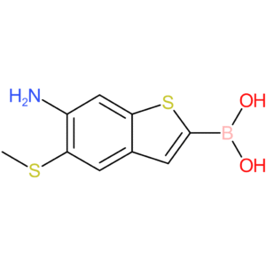 6-amino-5-(methylthio)benzothiophene-2-boronic acid