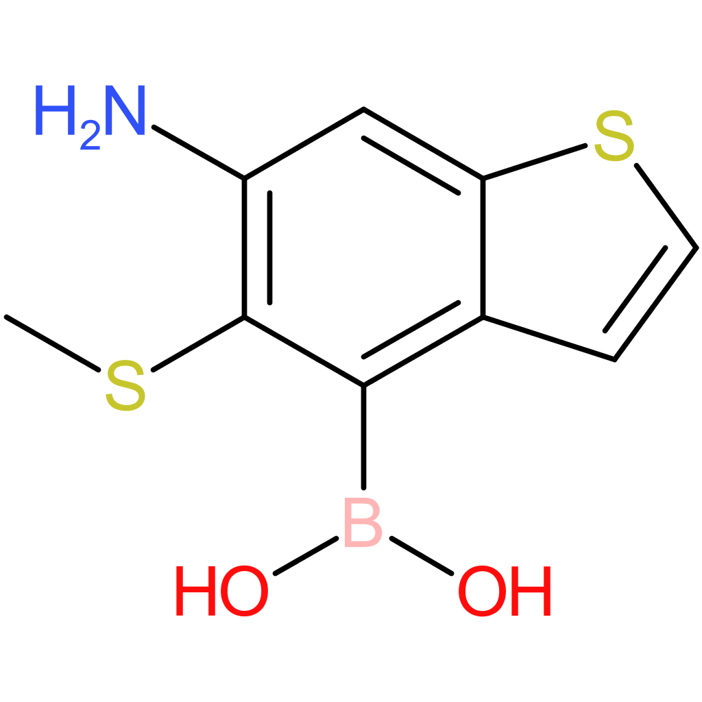6-amino-5-(methylthio)benzothiophene-4-boronic acid