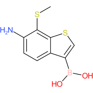 6-amino-7-(methylthio)benzothiophene-3-boronic acid