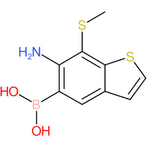 6-amino-7-(methylthio)benzothiophene-5-boronic acid
