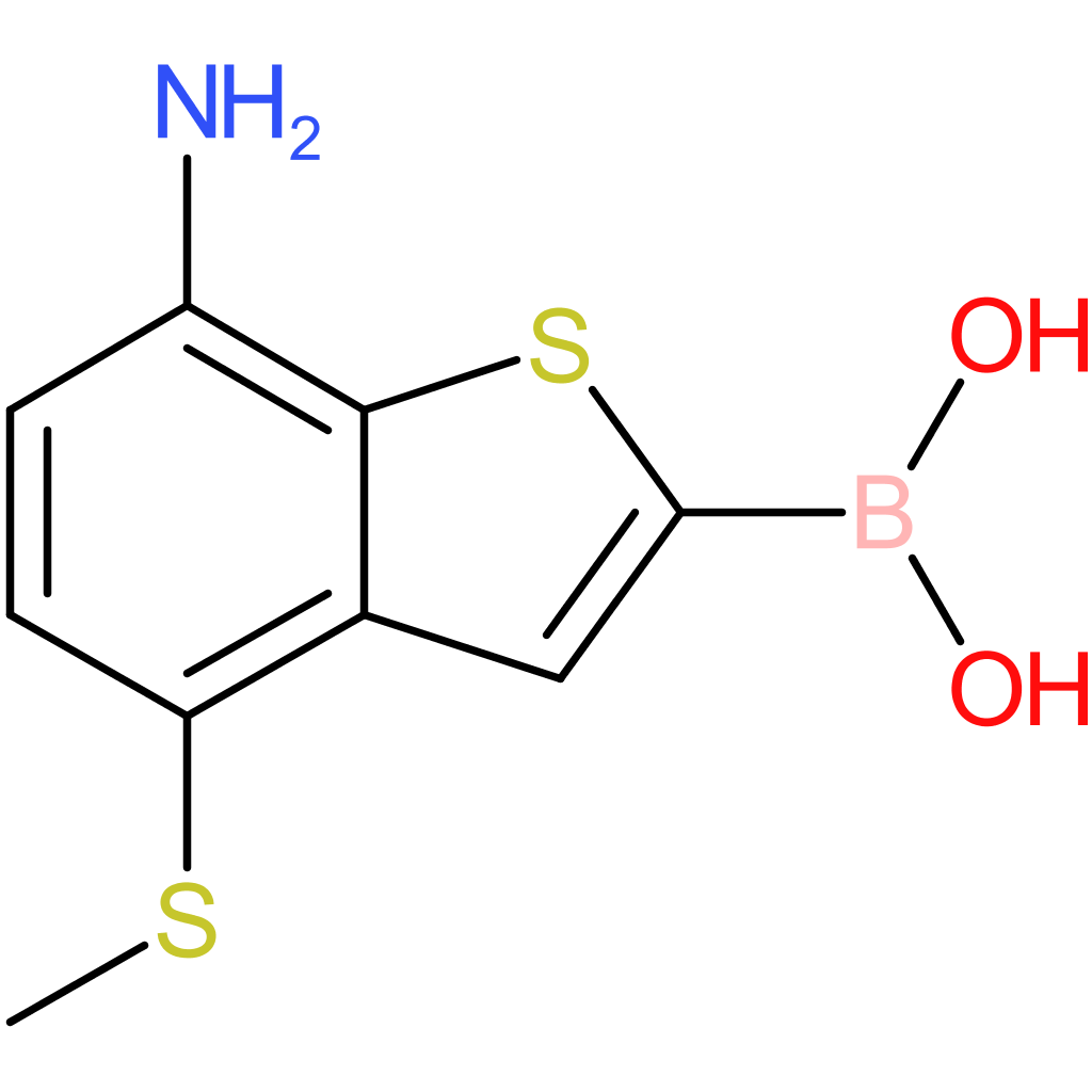 7-amino-4-(methylthio)benzothiophene-2-boronic acid