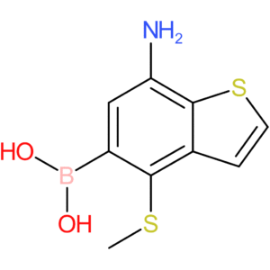 7-amino-4-(methylthio)benzothiophene-5-boronic acid