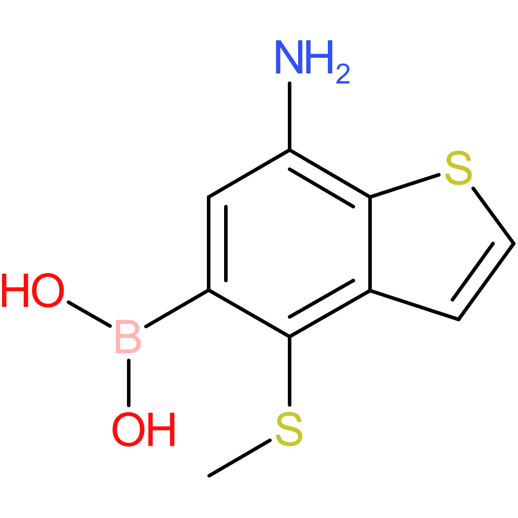 7-amino-4-(methylthio)benzothiophene-5-boronic acid