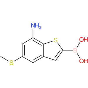 7-amino-5-(methylthio)benzothiophene-2-boronic acid
