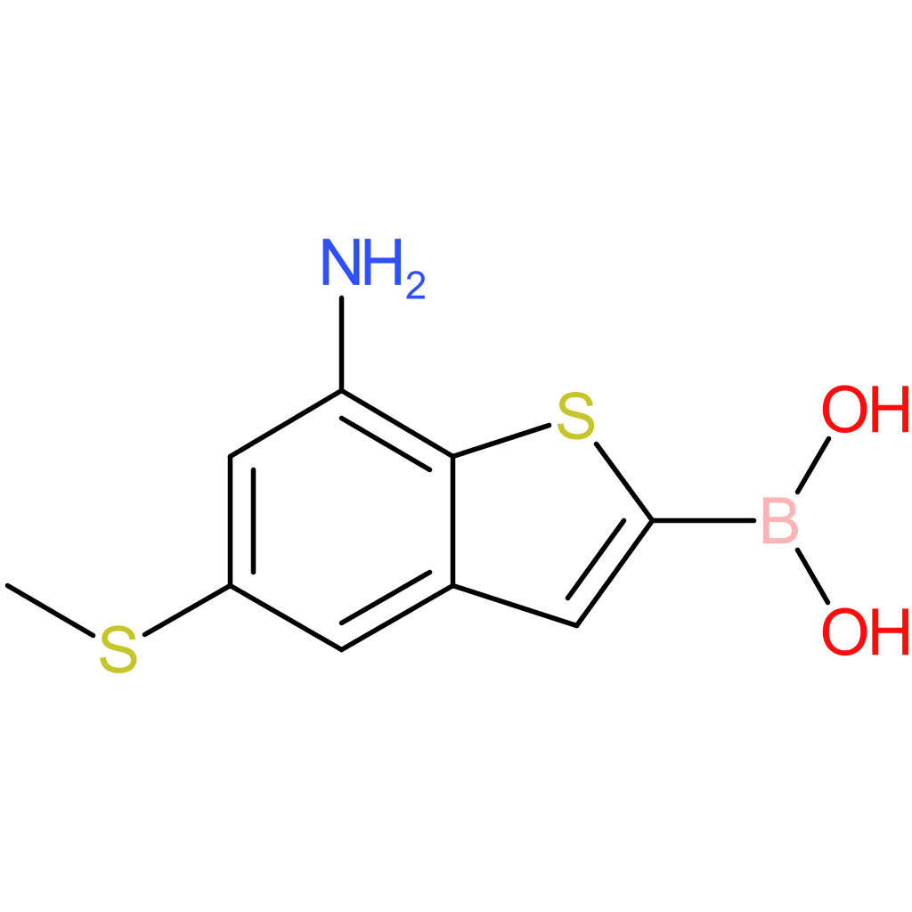 7-amino-5-(methylthio)benzothiophene-2-boronic acid