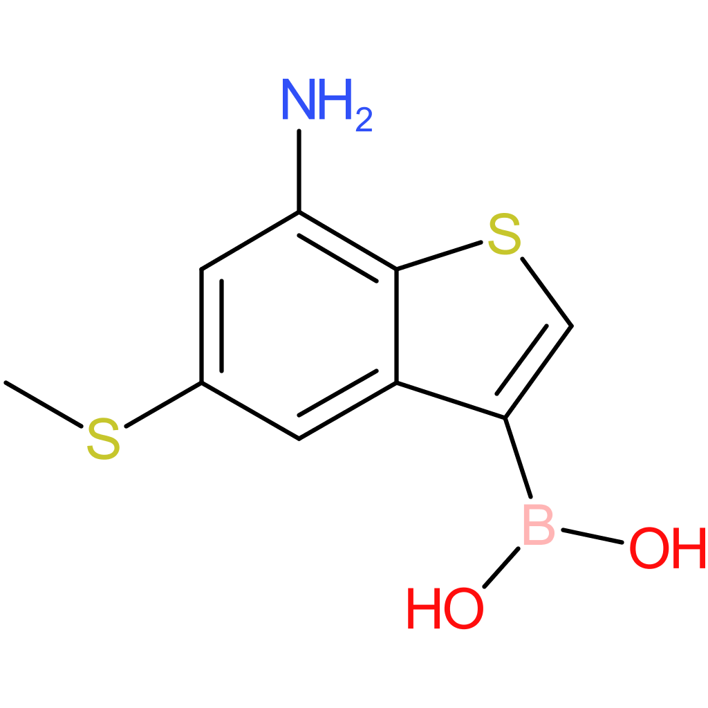 7-amino-5-(methylthio)benzothiophene-3-boronic acid