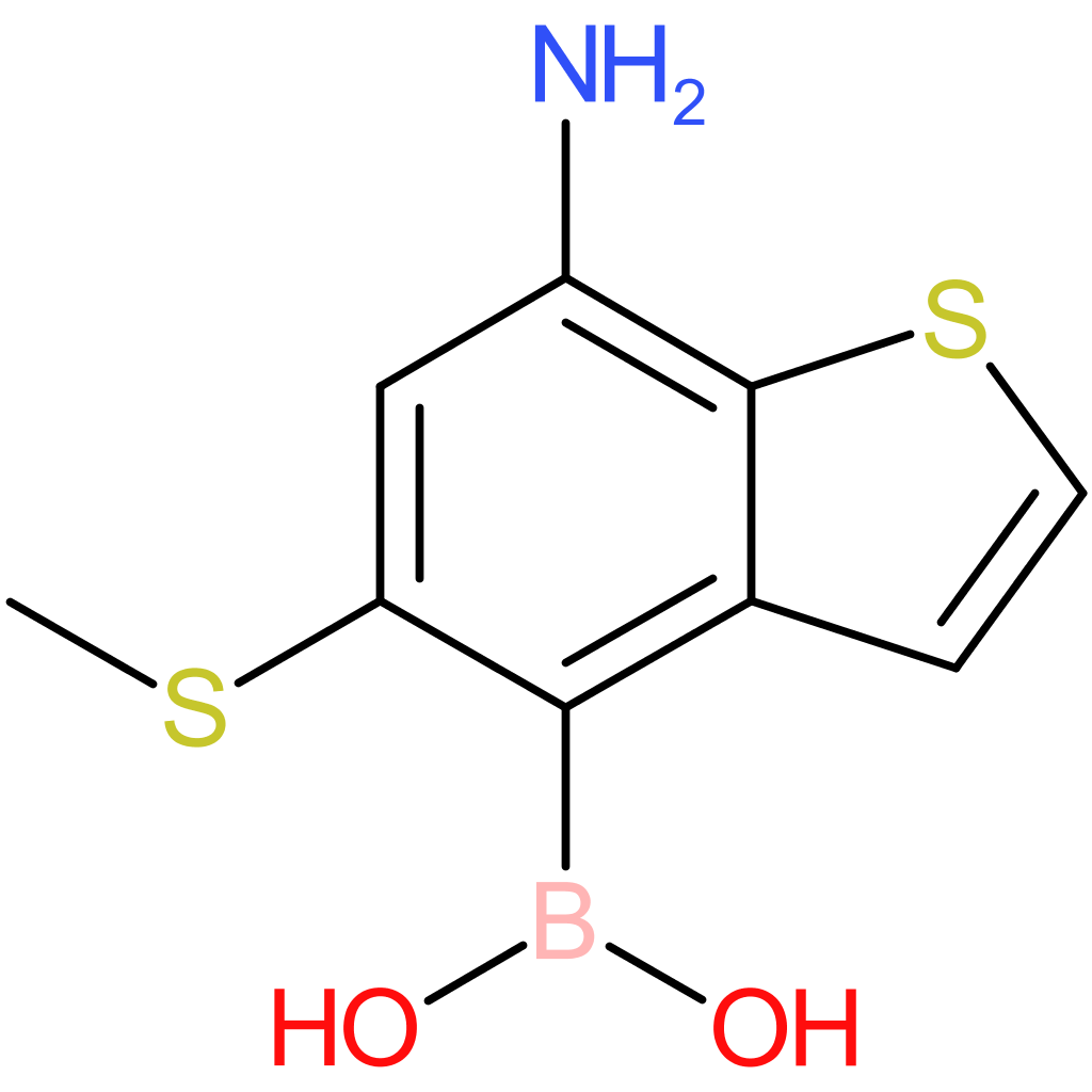 7-amino-5-(methylthio)benzothiophene-4-boronic acid