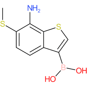 7-amino-6-(methylthio)benzothiophene-3-boronic acid