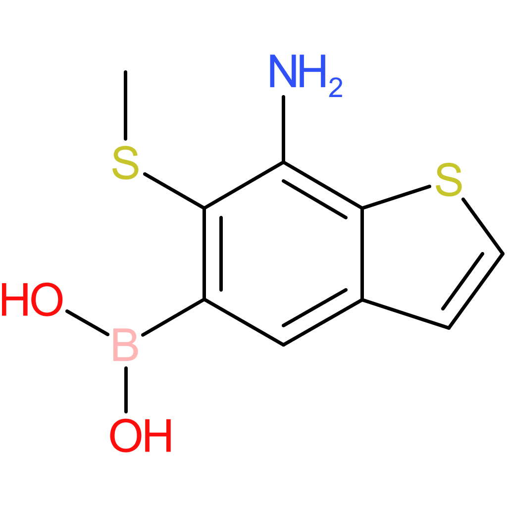 7-amino-6-(methylthio)benzothiophene-5-boronic acid