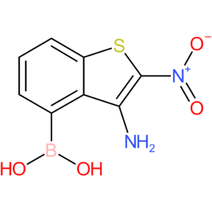 3-amino-2-nitrobenzothiophene-4-boronic acid