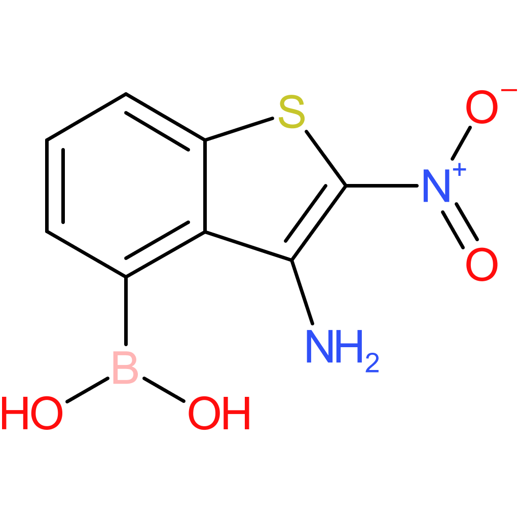 3-amino-2-nitrobenzothiophene-4-boronic acid