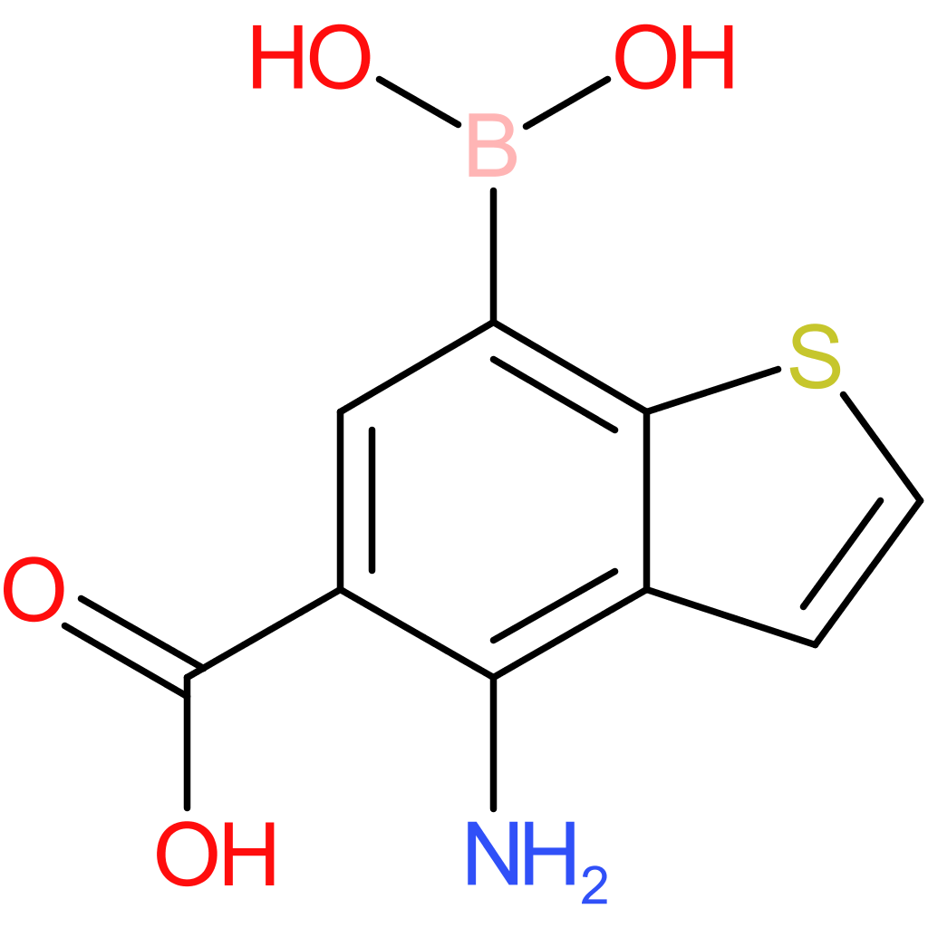 4-amino-5-carboxybenzothiophene-7-boronic acid