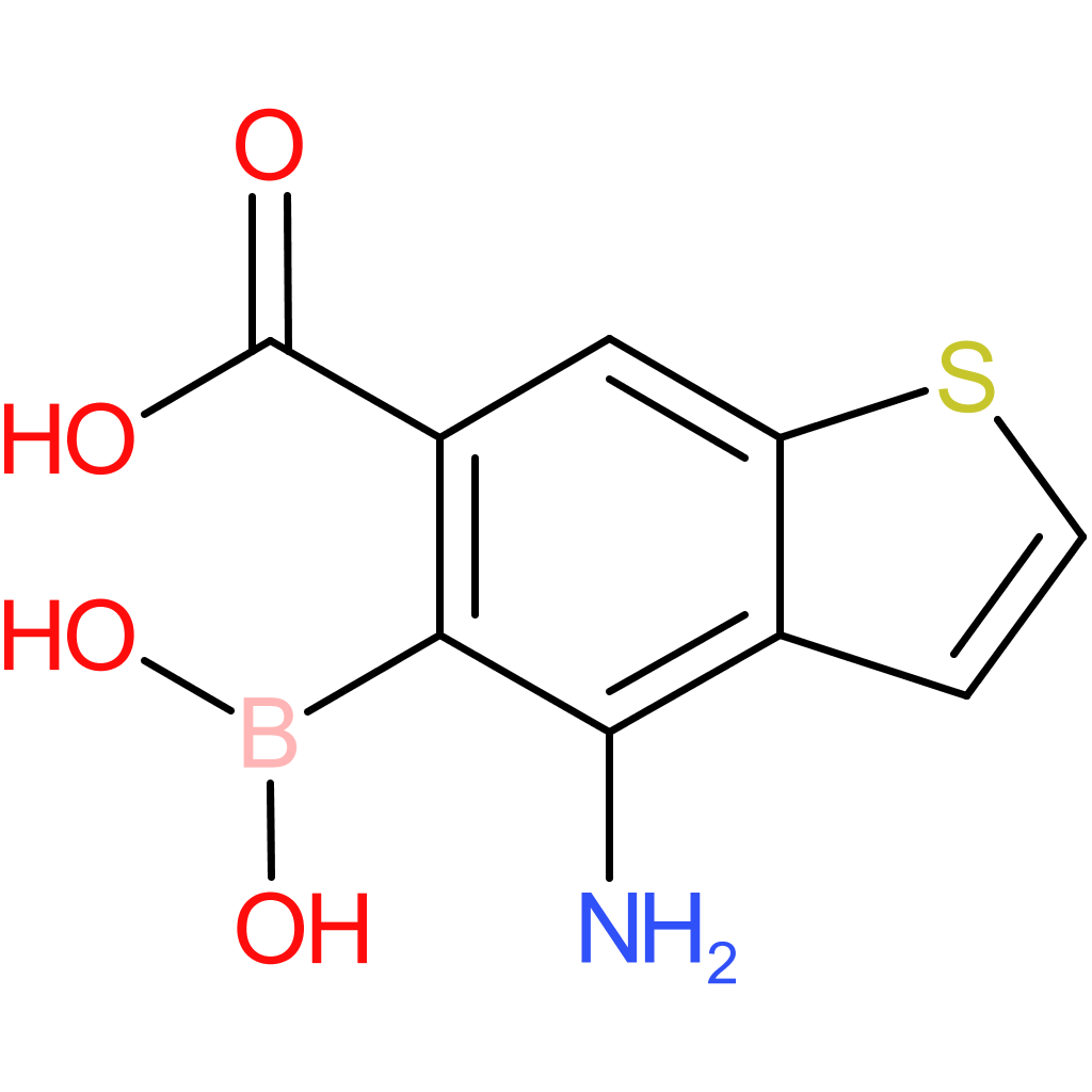 4-amino-6-carboxybenzothiophene-5-boronic acid