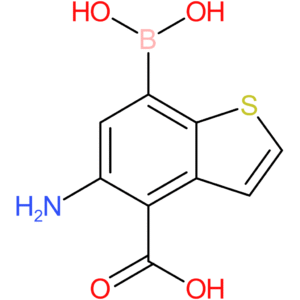 5-amino-4-carboxybenzothiophene-7-boronic acid
