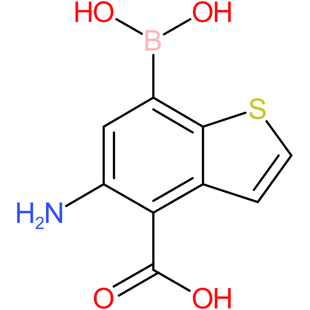 5-amino-4-carboxybenzothiophene-7-boronic acid