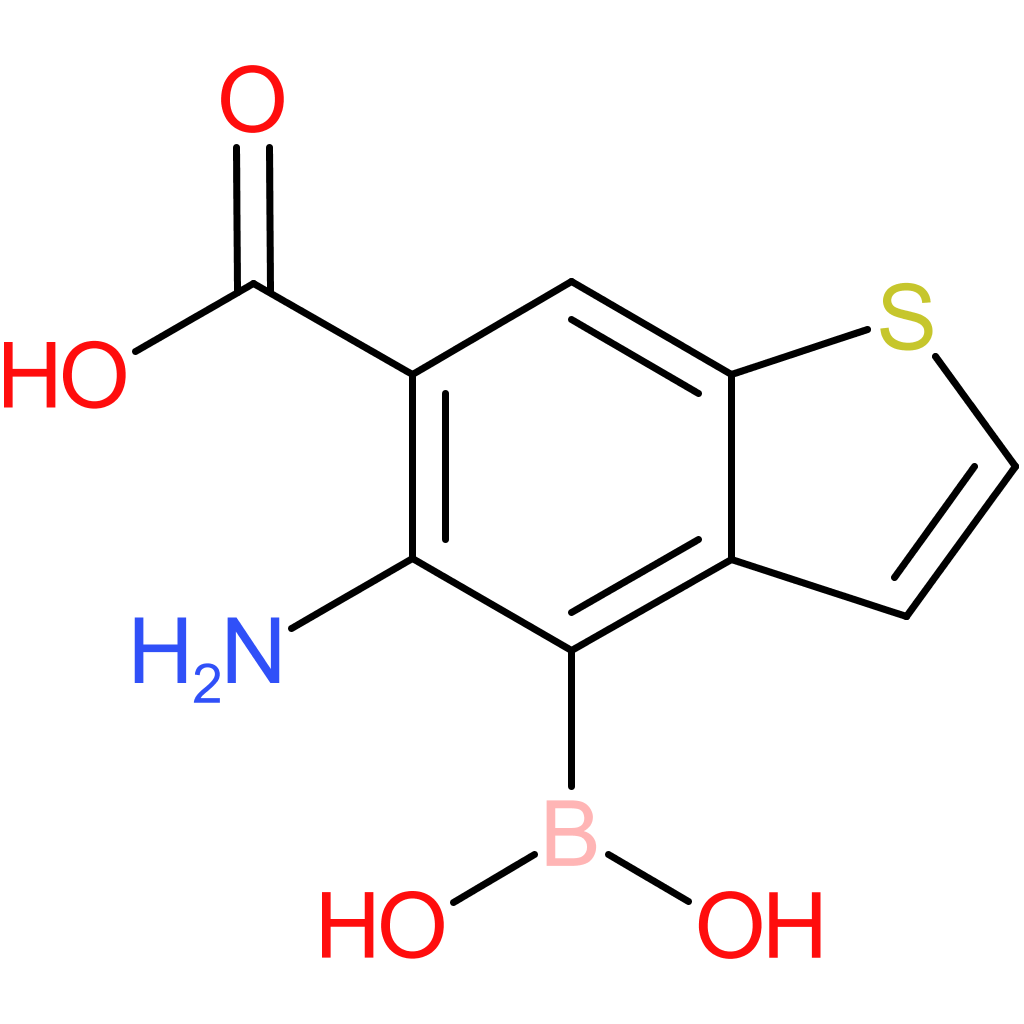 5-amino-6-carboxybenzothiophene-4-boronic acid