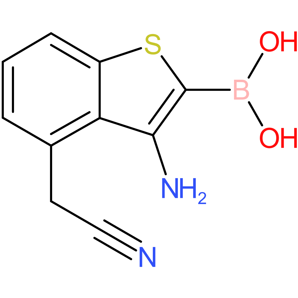 3-amino-2-boronobenzothiophene-4-acetonitrile