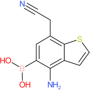 4-amino-5-boronobenzothiophene-7-acetonitrile