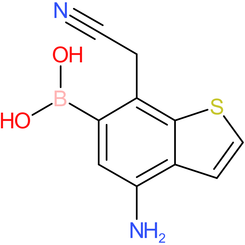 4-amino-6-boronobenzothiophene-7-acetonitrile