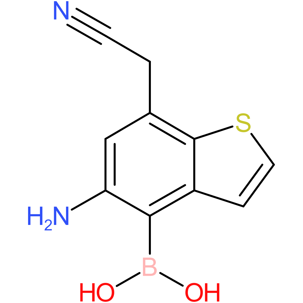 5-amino-4-boronobenzothiophene-7-acetonitrile