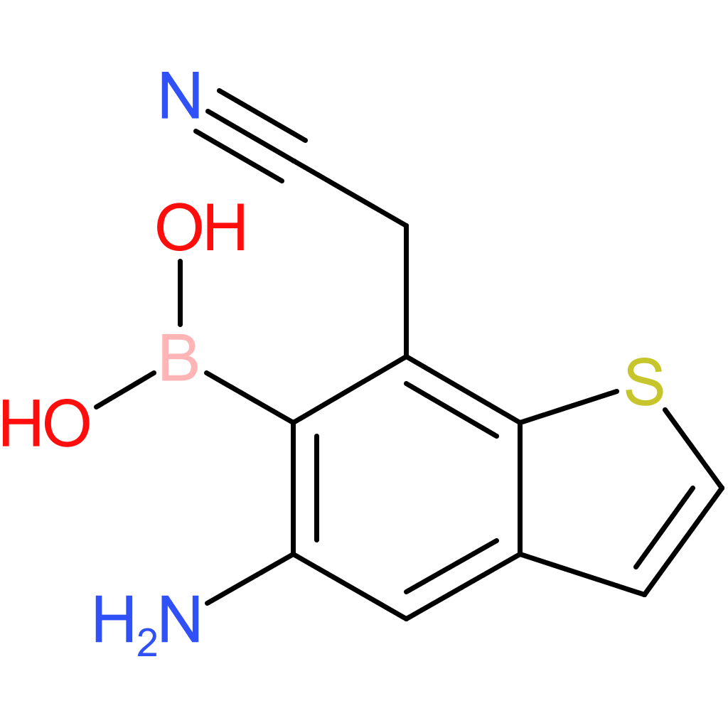 5-amino-6-boronobenzothiophene-7-acetonitrile