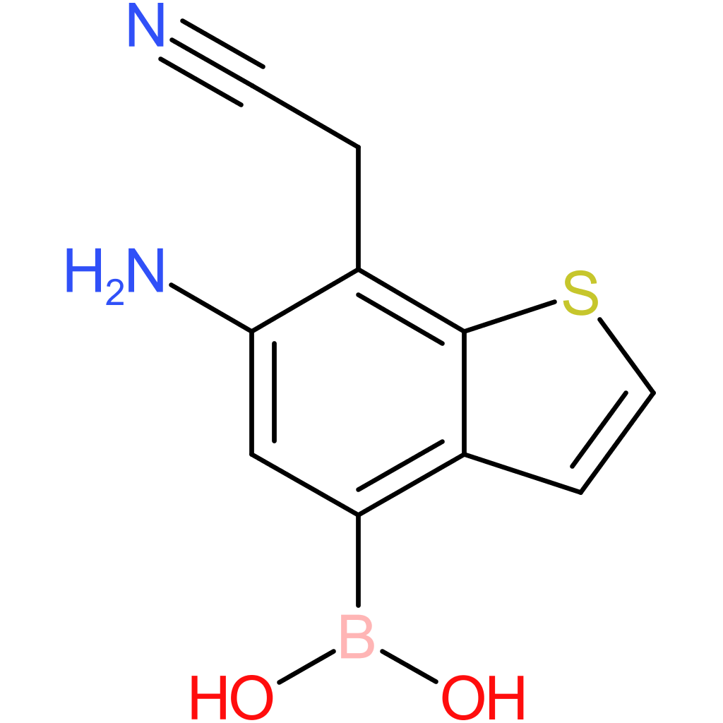 6-amino-4-boronobenzothiophene-7-acetonitrile