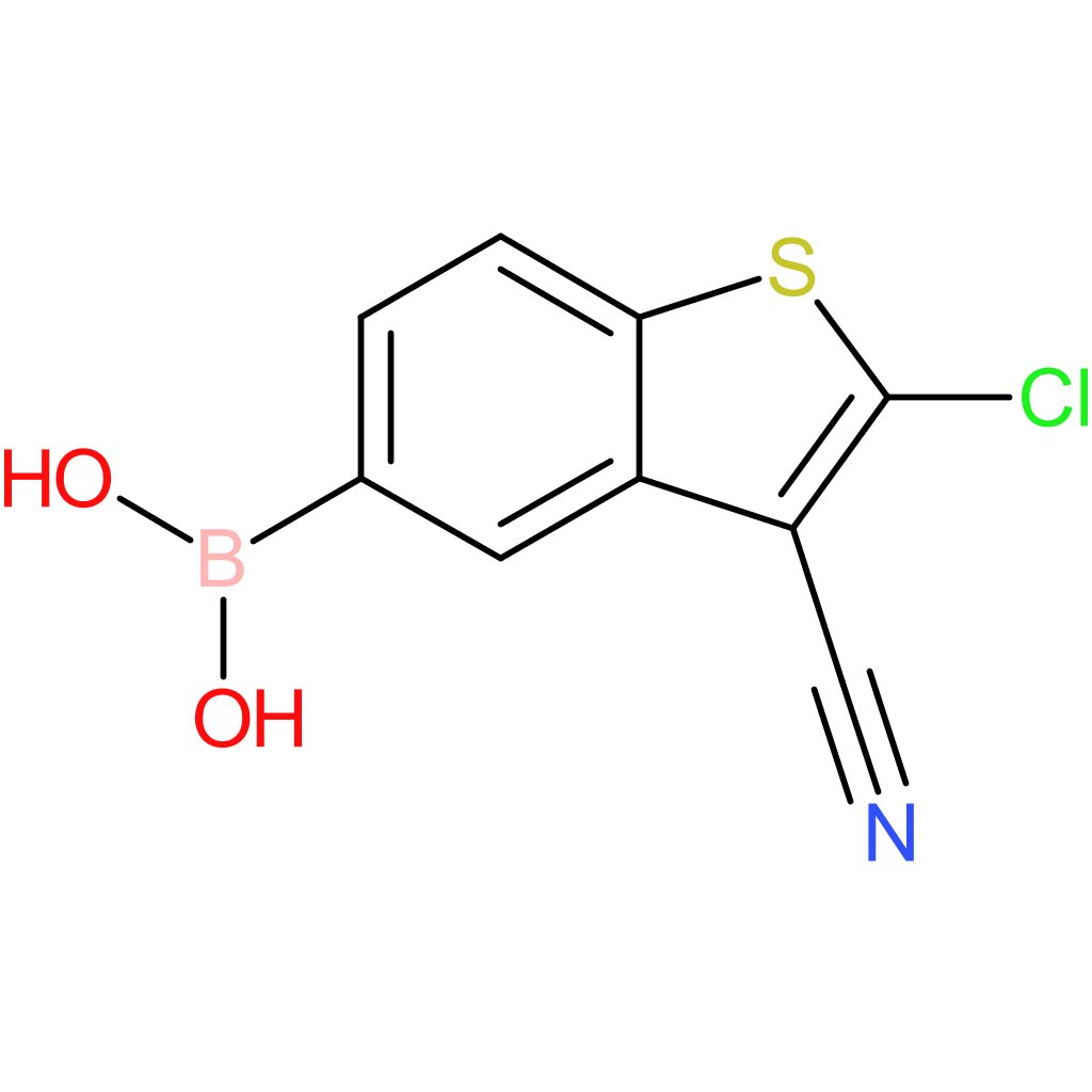 2-chloro-3-cyanobenzothiophene-5-boronic acid