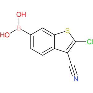 2-chloro-3-cyanobenzothiophene-6-boronic acid