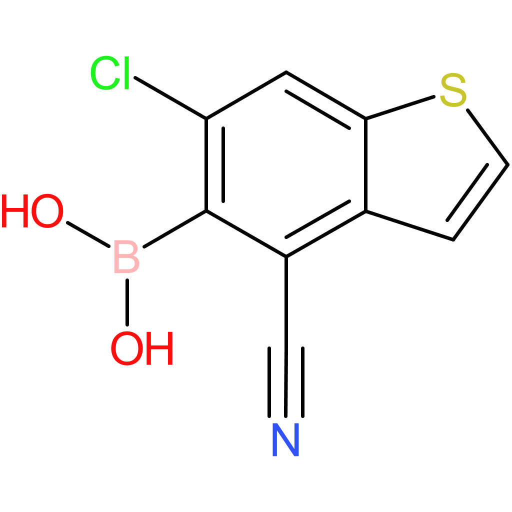 6-chloro-4-cyanobenzothiophene-5-boronic acid