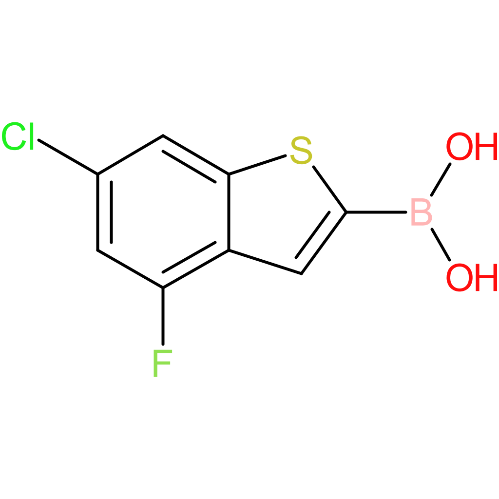 (6-chloro-4-fluoro-1-benzothiophen-2-yl)boronic acid