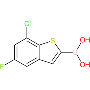 (7-chloro-5-fluoro-1-benzothiophen-2-yl)boronic acid