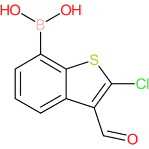 2-chloro-3-formylbenzothiophene-7-boronic acid