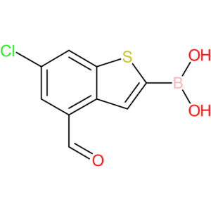 6-chloro-4-formylbenzothiophene-2-boronic acid