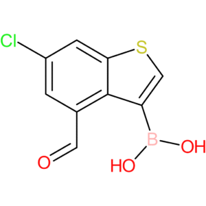 6-chloro-4-formylbenzothiophene-3-boronic acid