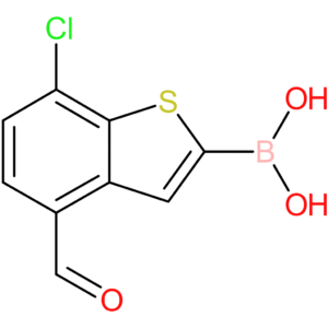 7-chloro-4-formylbenzothiophene-2-boronic acid
