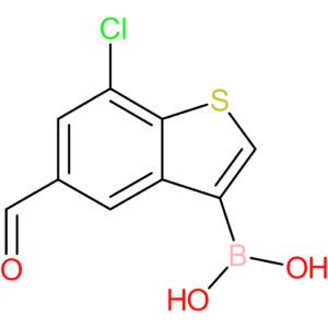 7-chloro-5-formylbenzothiophene-3-boronic acid