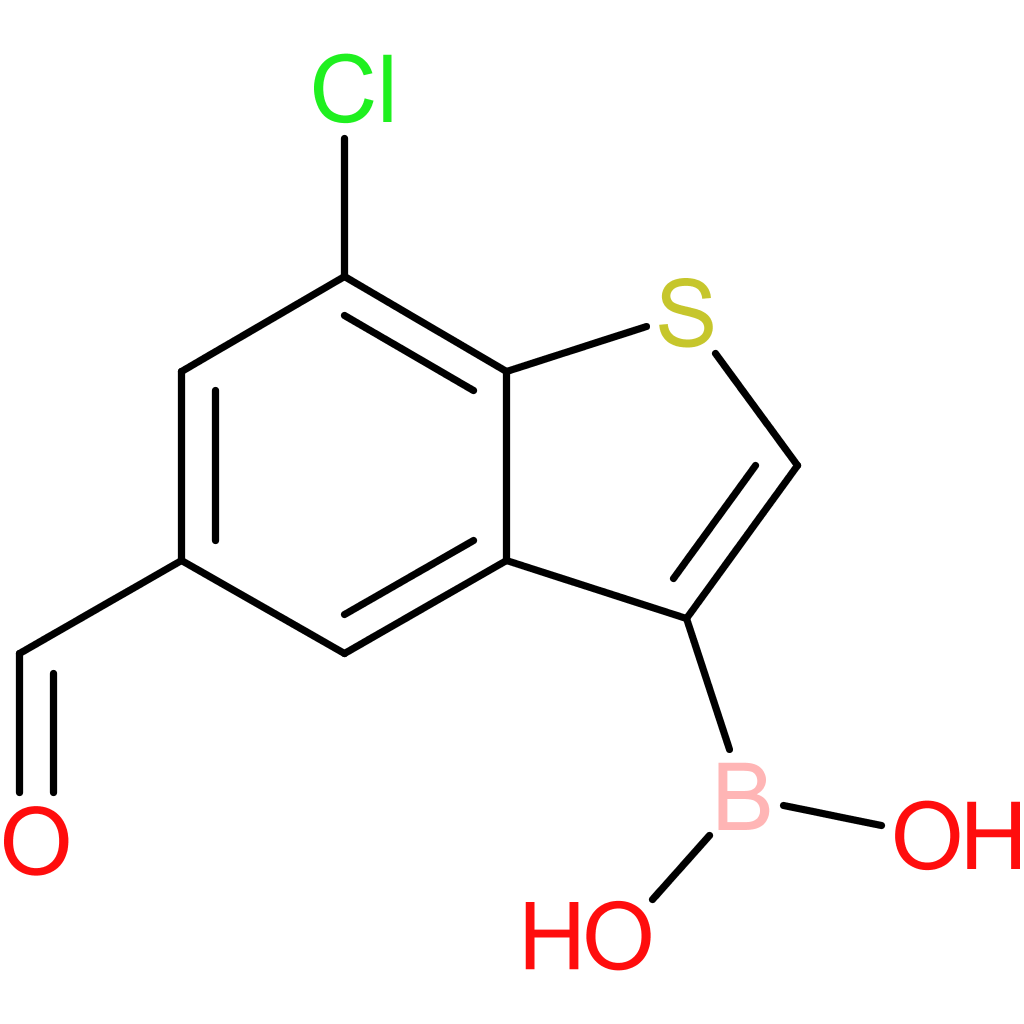 7-chloro-5-formylbenzothiophene-3-boronic acid