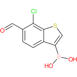 7-chloro-6-formylbenzothiophene-3-boronic acid