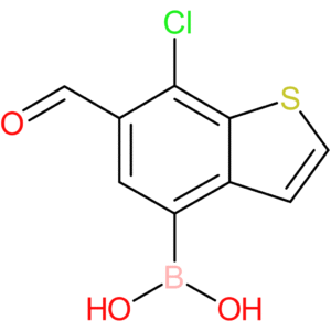 7-chloro-6-formylbenzothiophene-4-boronic acid