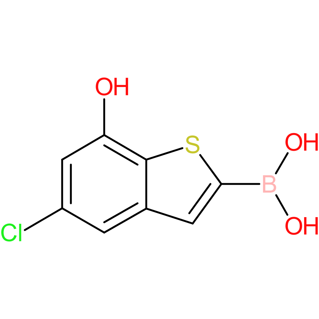 (5-chloro-7-hydroxy-1-benzothiophen-2-yl)boronic acid