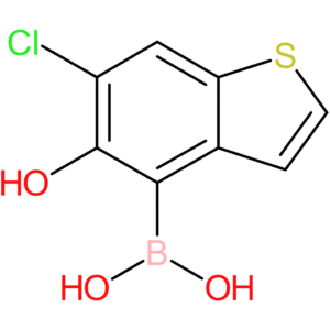 (6-chloro-5-hydroxy-1-benzothiophen-4-yl)boronic acid